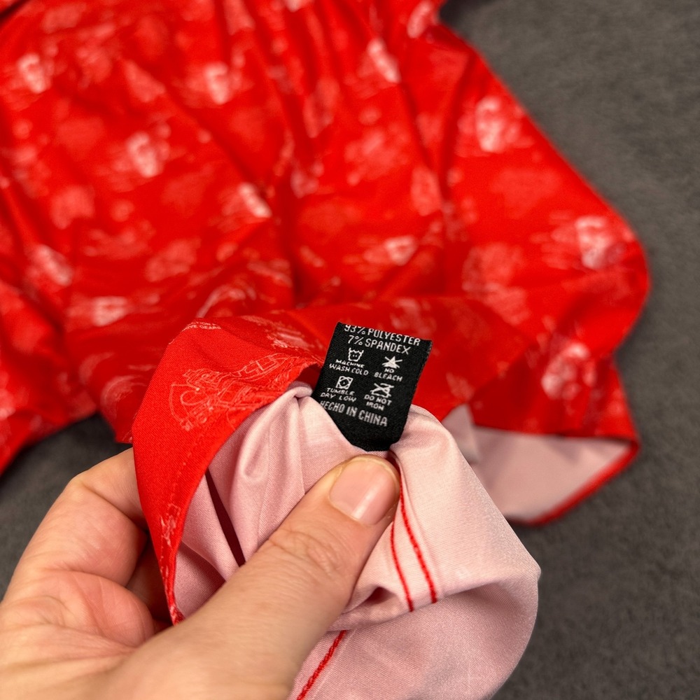 Dixxon Flannel Company Shirt‎ Mens Large Red The 350 Engine Print Button Up NWT - Picture 10 of 10